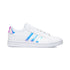 Sneakers da ragazza bianche con strisce laminate adidas Grand Court, Brand, SKU s354000077, Immagine 0
